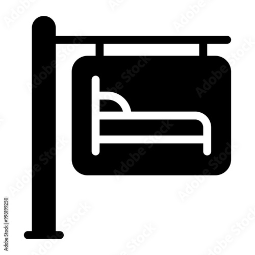hostel glyph icon