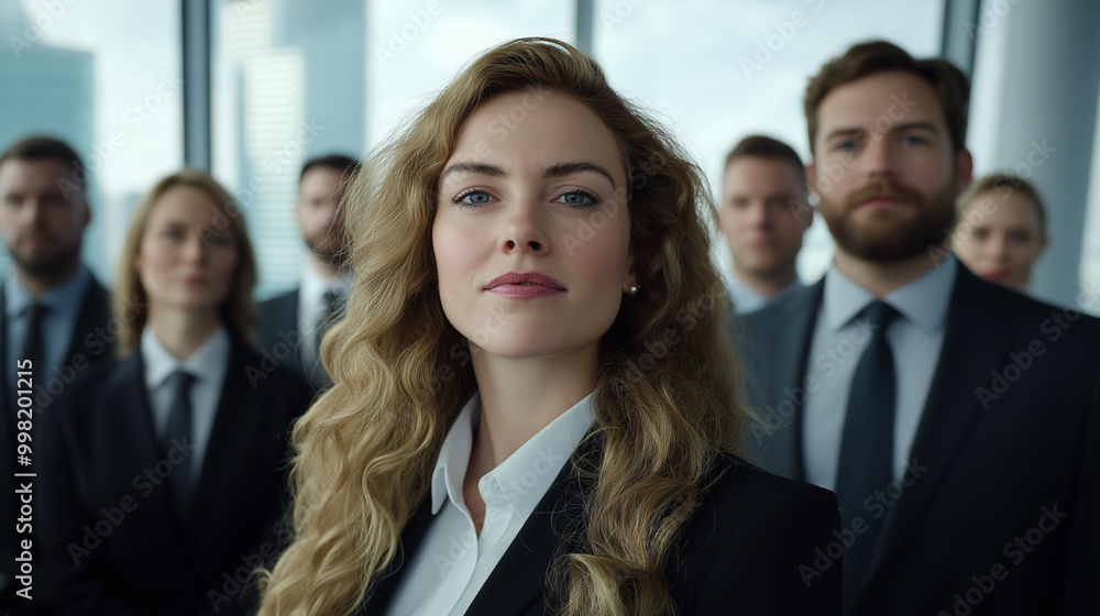 Professional business team in corporate office setting, featuring confident executives in formal suits, engaged in discussions with modern skyscrapers in the background, Professional business team in corporate office setting, featuring confident executives in formal suits, engaged in discussions with modern skyscrapers in the background,