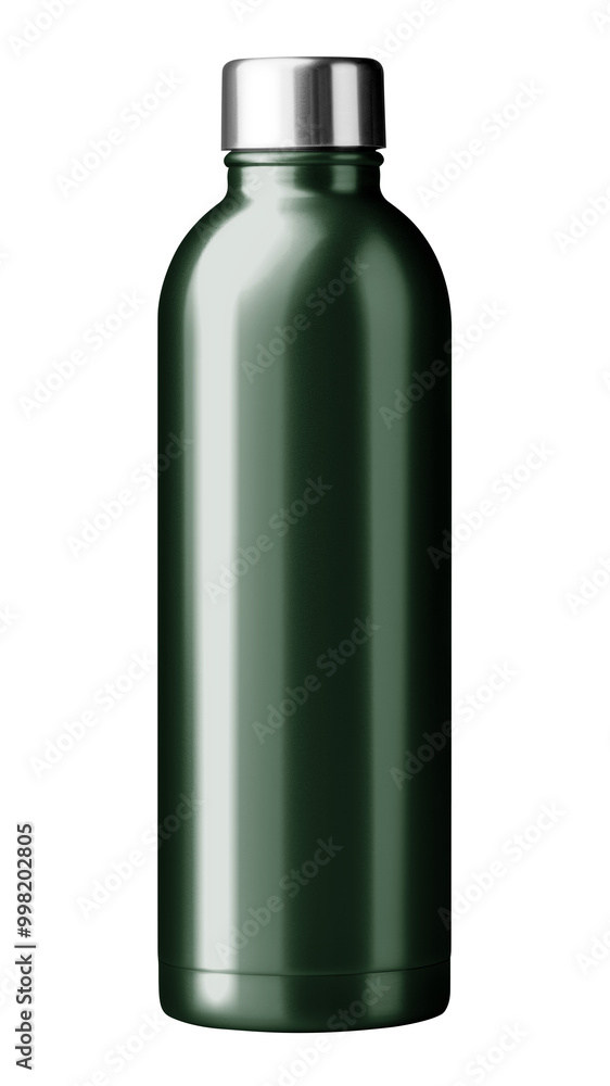 PNG green insulated water bottle, transparent background PNG green insulated water bottle, transparent background