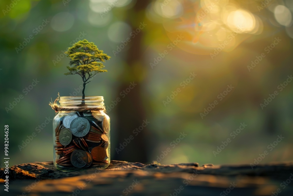 Money Tree Savings Jar for Financial Growth and Green Investment Planning
Money Tree Savings Jar for Financial Growth and Green Investment Planning
