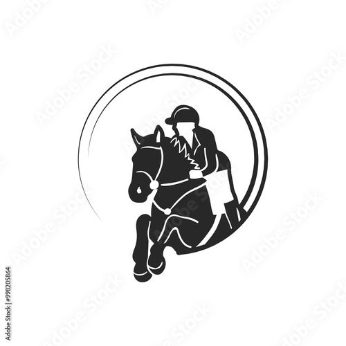 horse logo simple clean and elegance for your bussines