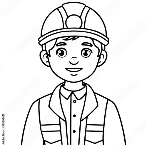 engineer boy kid wearing career job costume