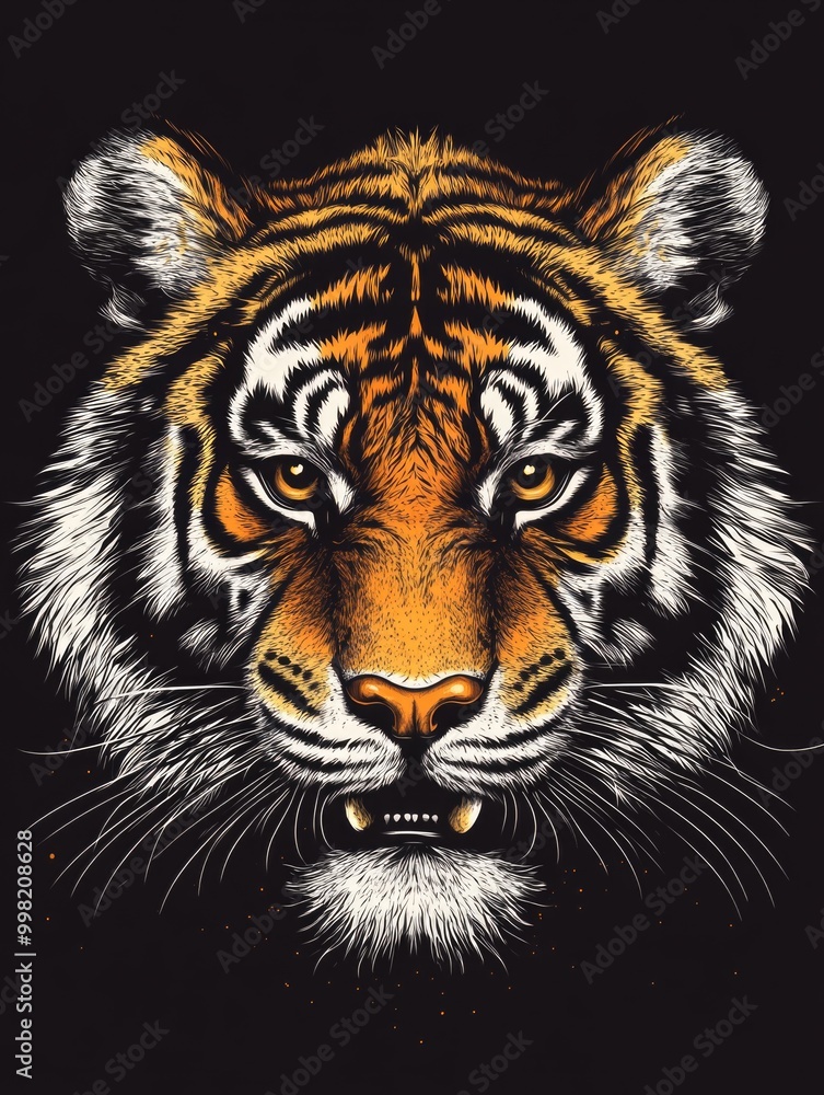 Majestic Tiger Portrait Majestic Tiger Portrait
