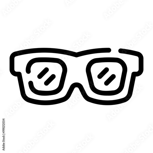 sunglasses line icon