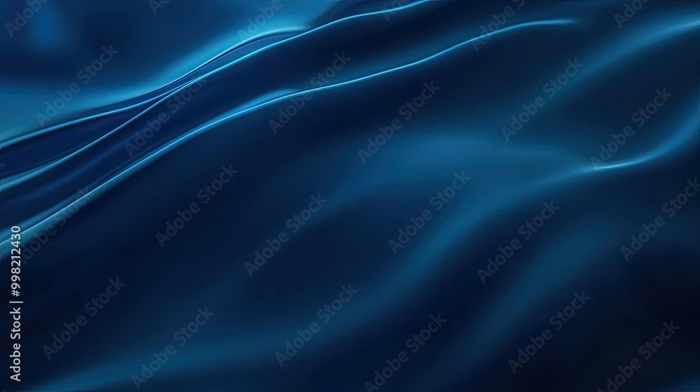 Obraz premium A deep sea blue background with a smooth texture, ideal for creating a modern and refreshing look for banners.