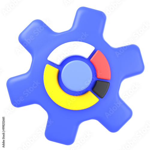 Innovation and Business 3D icon concept. 3d illustration of Success Metrics