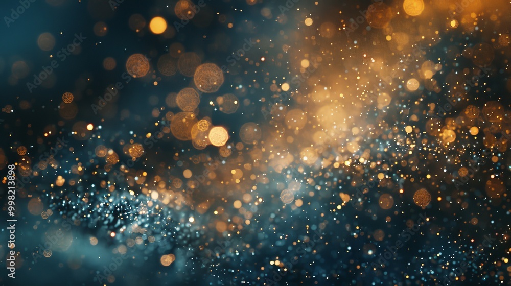 Fototapeta premium Cosmic energy abstract bokeh and light patterns creating a magical fantasy wallpaper experience