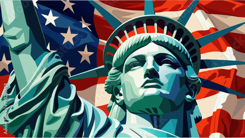 America Flag Background