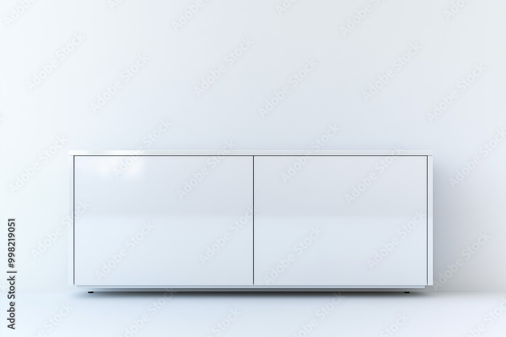 White shelves isolated on a white background White shelves isolated on a white background