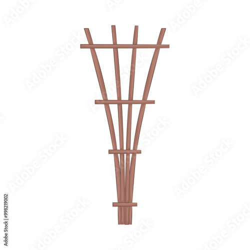 Illustration of bamboo rake 