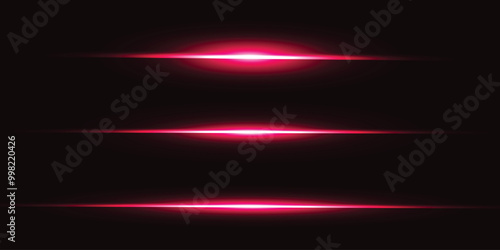 Beautiful Shiny Lights Isolated on Dark Background