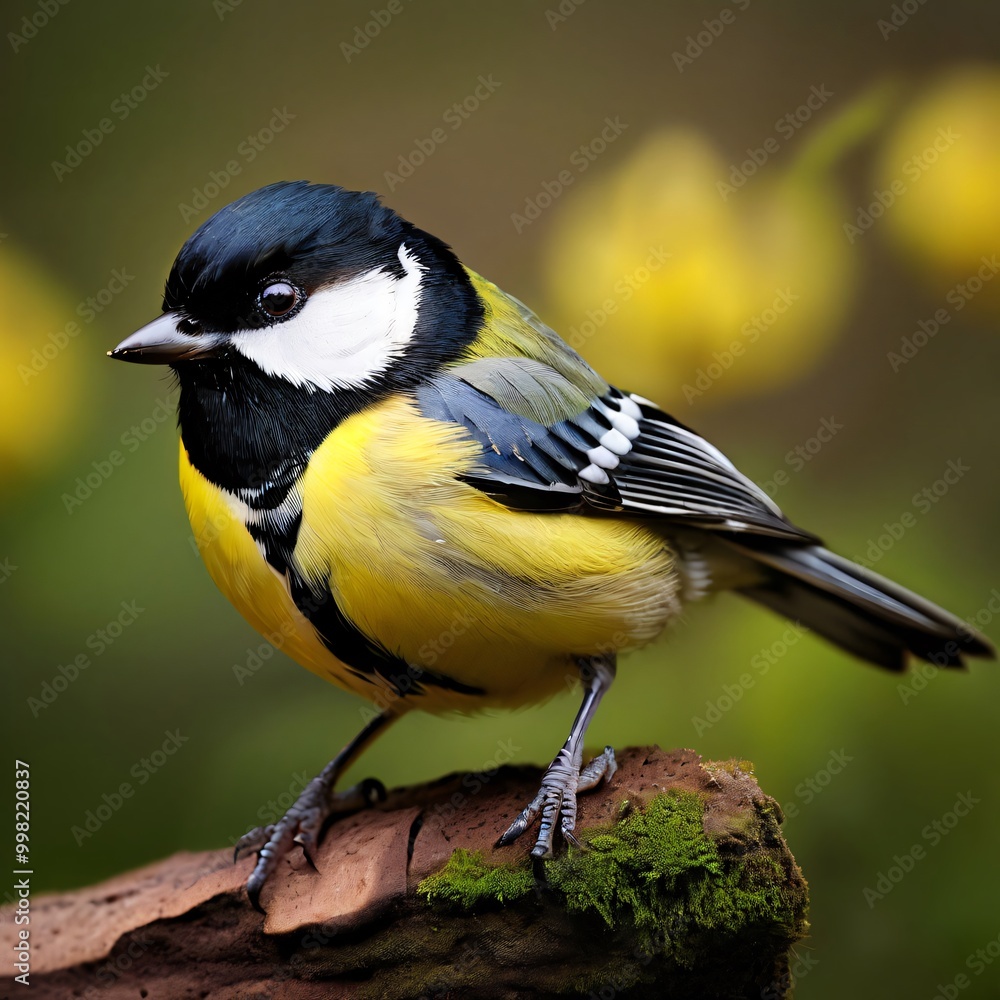 Obraz premium tit bird