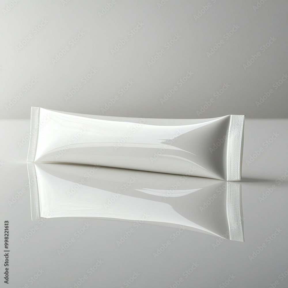 Empty tube of a tooth-paste on a white surface. Empty tube of a tooth-paste on a white surface.