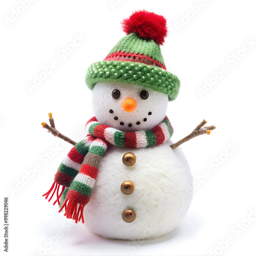 snowman isolated on white background