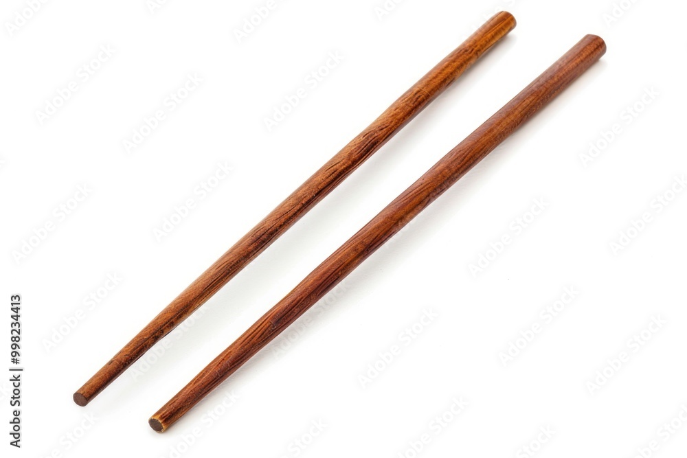Two pairs of chopsticks placed side by side, ready for use in an Asian-inspired setting Two pairs of chopsticks placed side by side, ready for use in an Asian-inspired setting