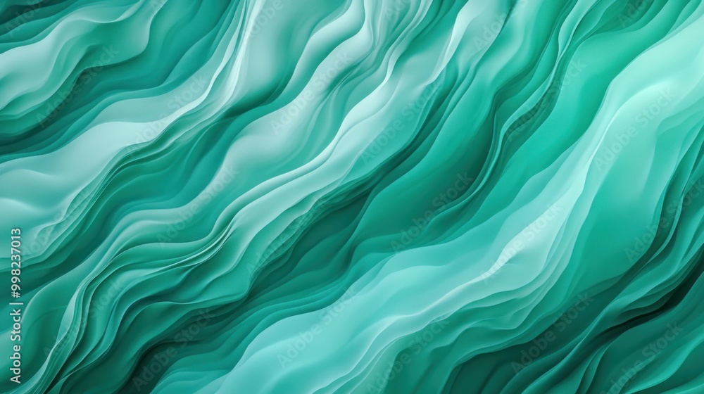 Abstract Green Waves Abstract Green Waves