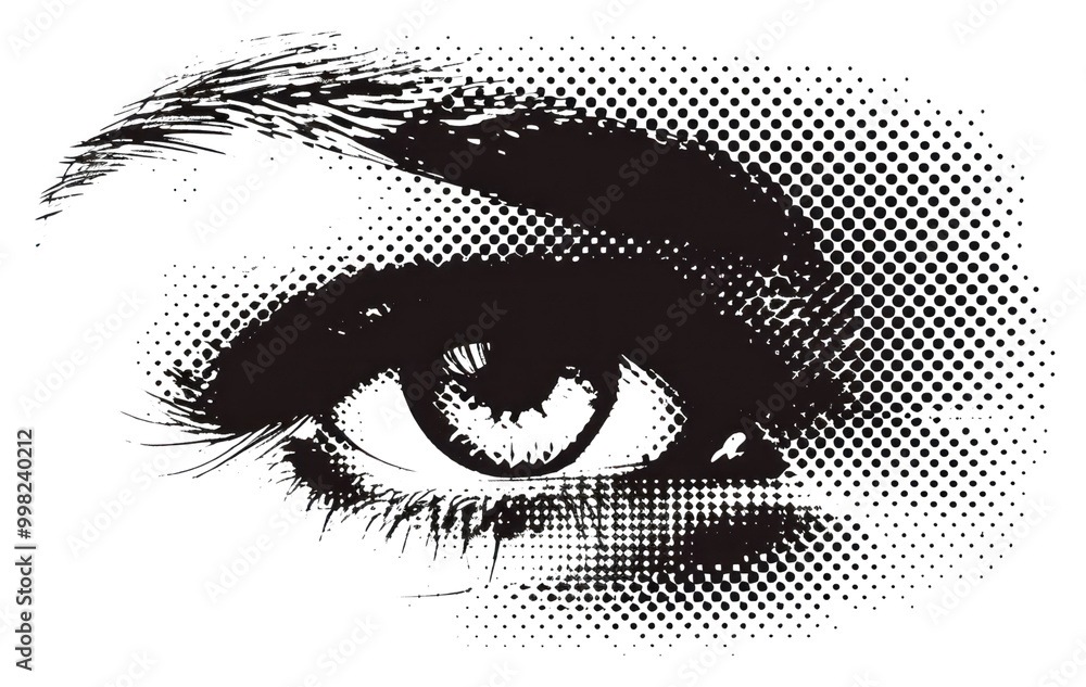 Obraz premium PNG Eye cartoon drawing sketch.