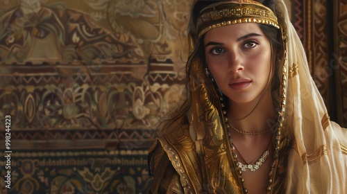 Empress Esther, biblical character, beautiful woman
