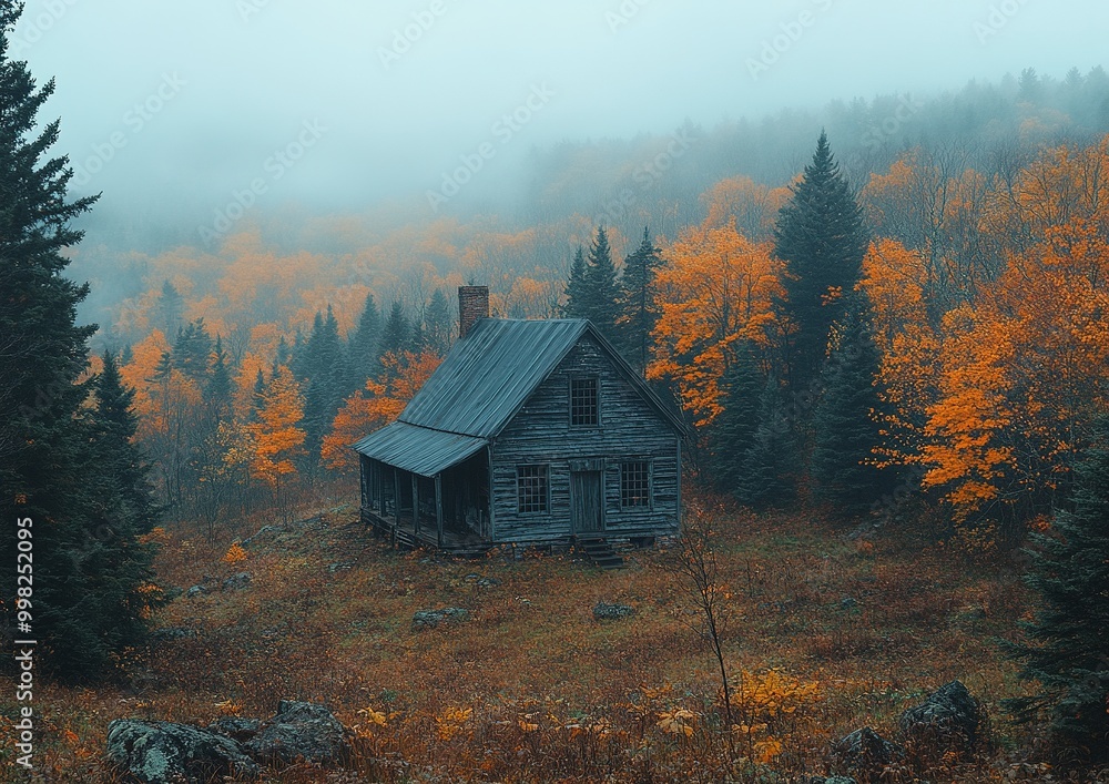 Abandoned Structures Nestled in Lush Forests, Evoking Mystery and Nature's Embrace of Decay Abandoned Structures Nestled in Lush Forests, Evoking Mystery and Nature's Embrace of Decay
