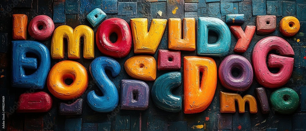 Colorful Array of Whimsical Fonts in a Vibrant Display for Creative Design and Artistic Projects Colorful Array of Whimsical Fonts in a Vibrant Display for Creative Design and Artistic Projects