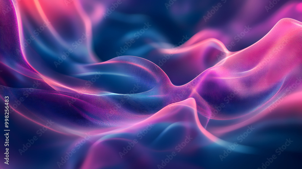 Obraz premium Vibrant swirling colors and shapes, dynamic energy, captivating visual depth, perfect for digital art or modern design projects