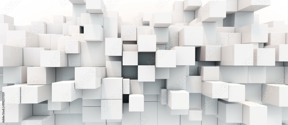 Abstract White Cube Composition Abstract White Cube Composition