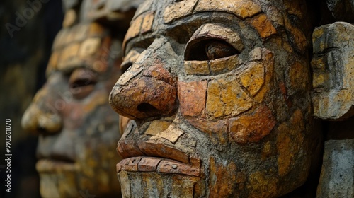 Exploring Ancient Cultures Through Stone Faces: A Glimpse into Historical Artifacts