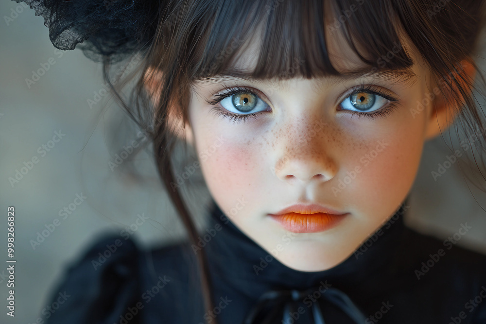 Ai generated image of little children celebrate Halloween in school Ai generated image of little children celebrate Halloween in school