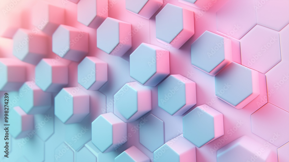 High contrast hexagonal gradient mesh with bold colors High contrast hexagonal gradient mesh with bold colors