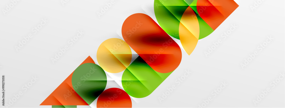 Round shapes, circles and lines minimal geometric background. Vector Illustration For Wallpaper, Banner, Background, Card, Book Illustration, landing page Round shapes, circles and lines minimal geometric background. Vector Illustration For Wallpaper, Banner, Background, Card, Book Illustration, landing page