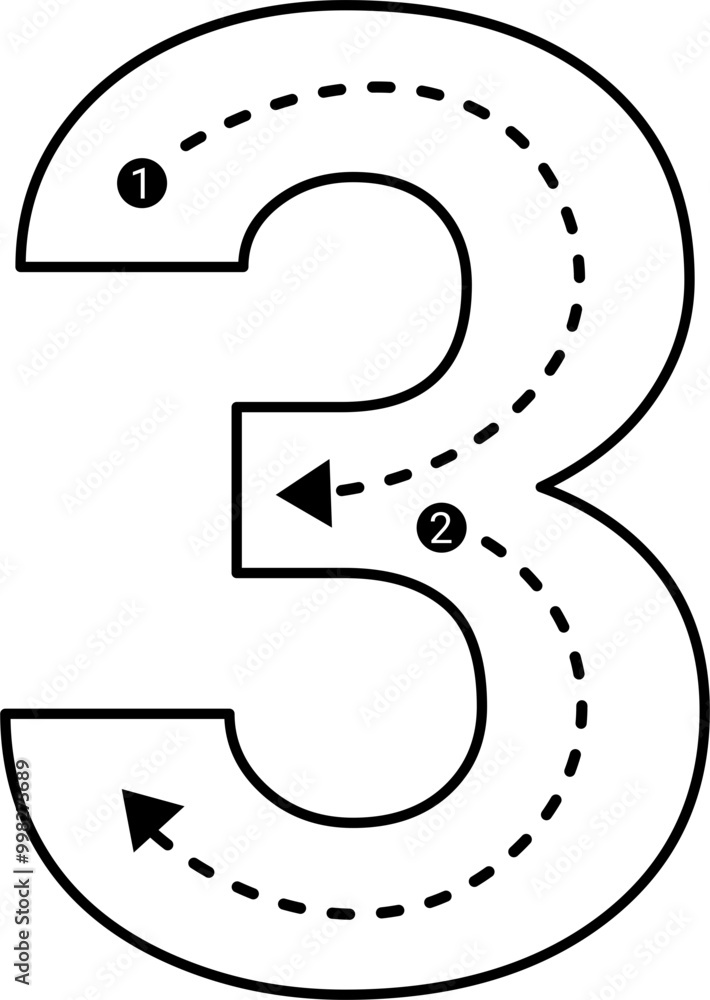 Tracing number. Mathematic clipart. Tracing number. Mathematic clipart.