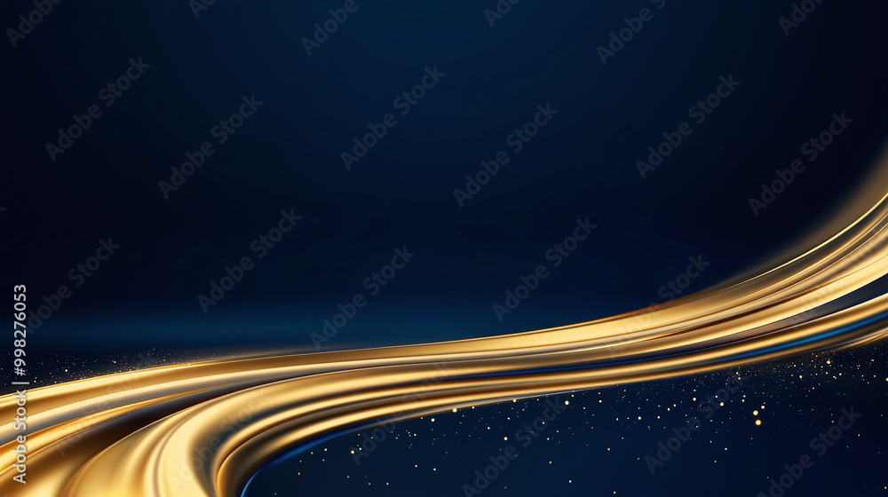 Modern flat design - Professional Abstract Blue and golden Background Modern flat design - Professional Abstract Blue and golden Background
