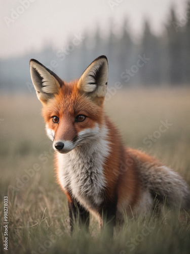 red fox in the wild