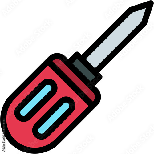 Vector Icon Awl, Construction And Tools, Sewing, Equipment, Carpentry