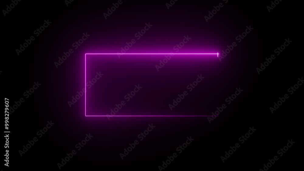Neon lights rectangle in motion Seamless VJ loop animation background . Neon lights rectangle in motion Seamless VJ loop animation background .