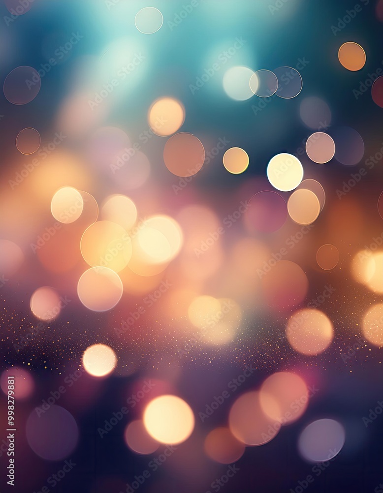 Warm festive lights bokeh Warm festive lights bokeh