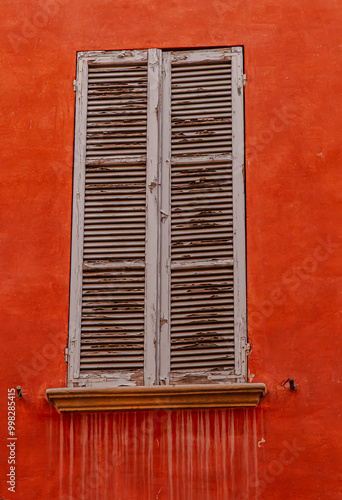 old closed shutters