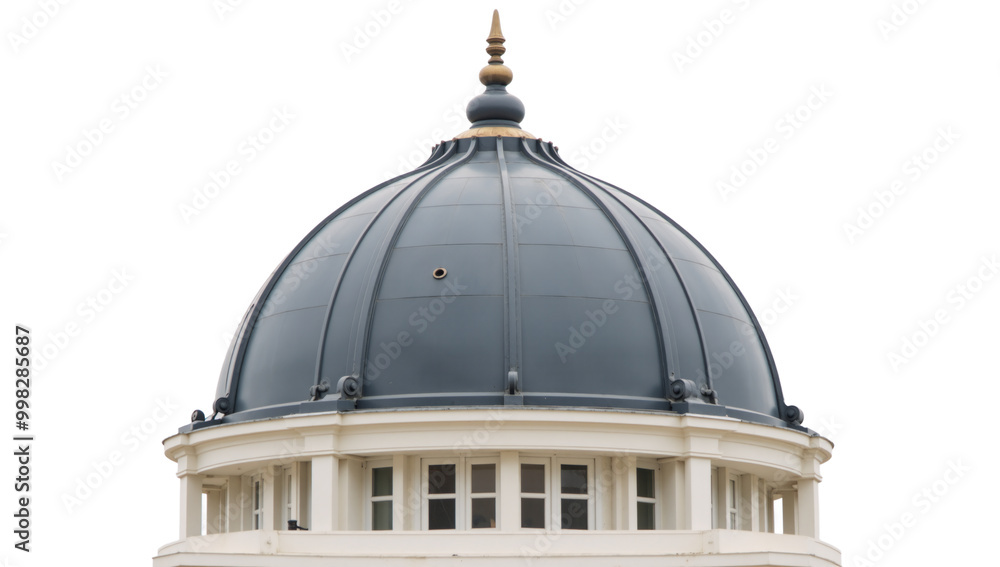 Fototapeta premium Dome on an isolated transparent PNG background