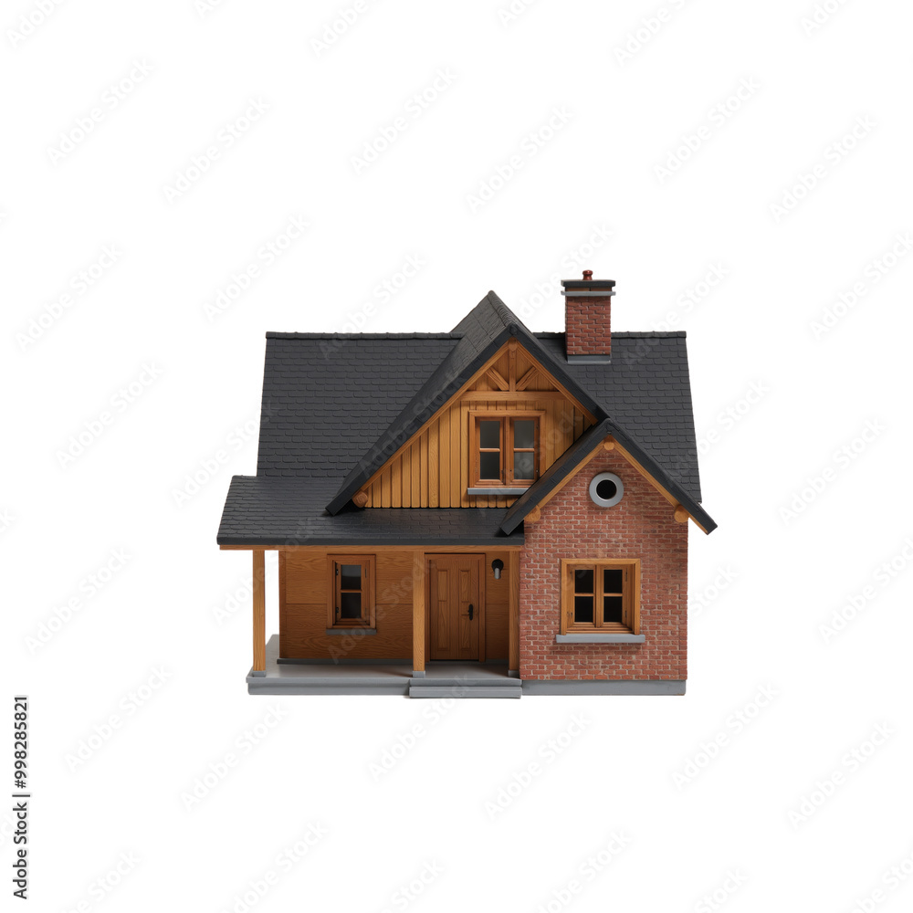 House placed against an isolated transparent PNG background House placed against an isolated transparent PNG background