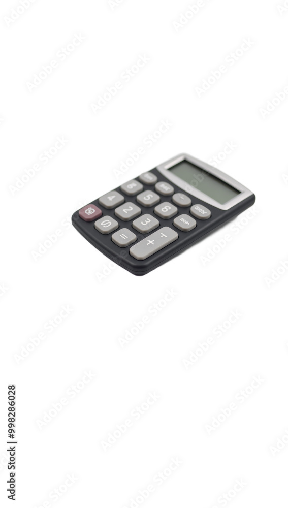 Calculator depicted against a transparent background isolated Calculator depicted against a transparent background isolated
