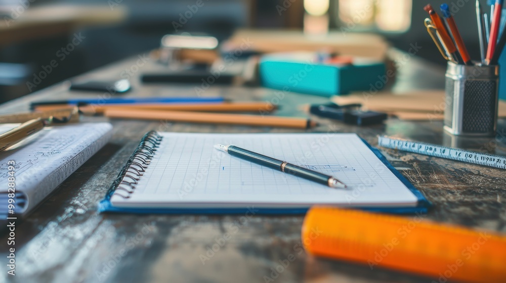 Essential Office Tools on a Desk Setup Essential Office Tools on a Desk Setup