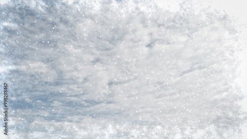 Fotografie pretty scurry on clouds on sky background - photo of nature