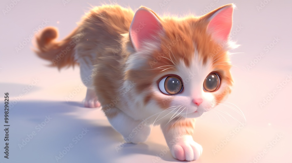 Adorable Kitten with Big Eyes. Adorable Kitten with Big Eyes.