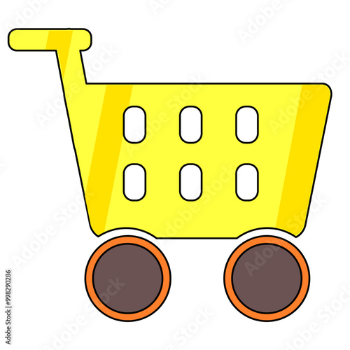vector illustration of cart