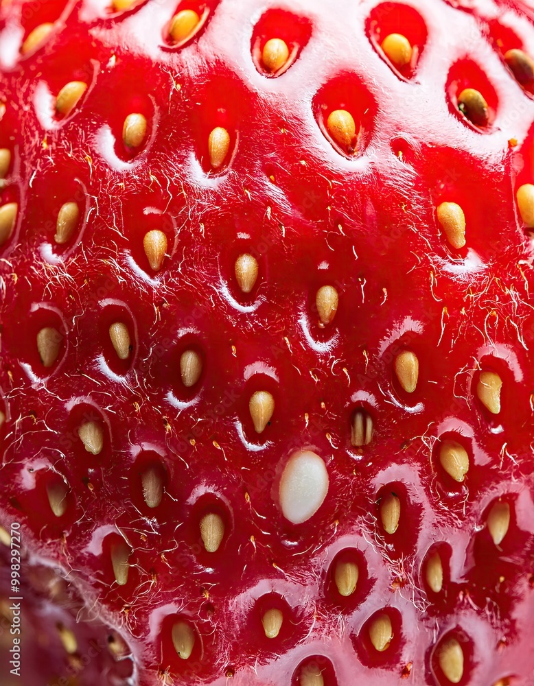 Closeup of a red strawberry Closeup of a red strawberry