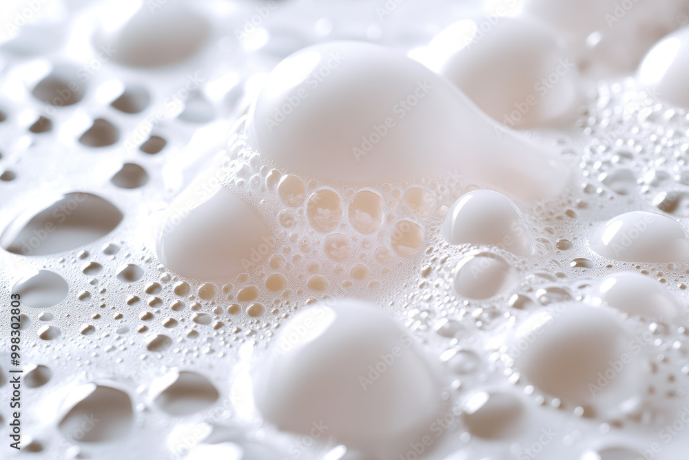 Translucent and reflective soap bubbles in close-up Translucent and reflective soap bubbles in close-up