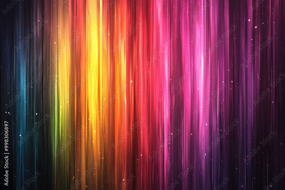 Fototapeta premium Vibrant abstract gradient with colorful vertical streaks