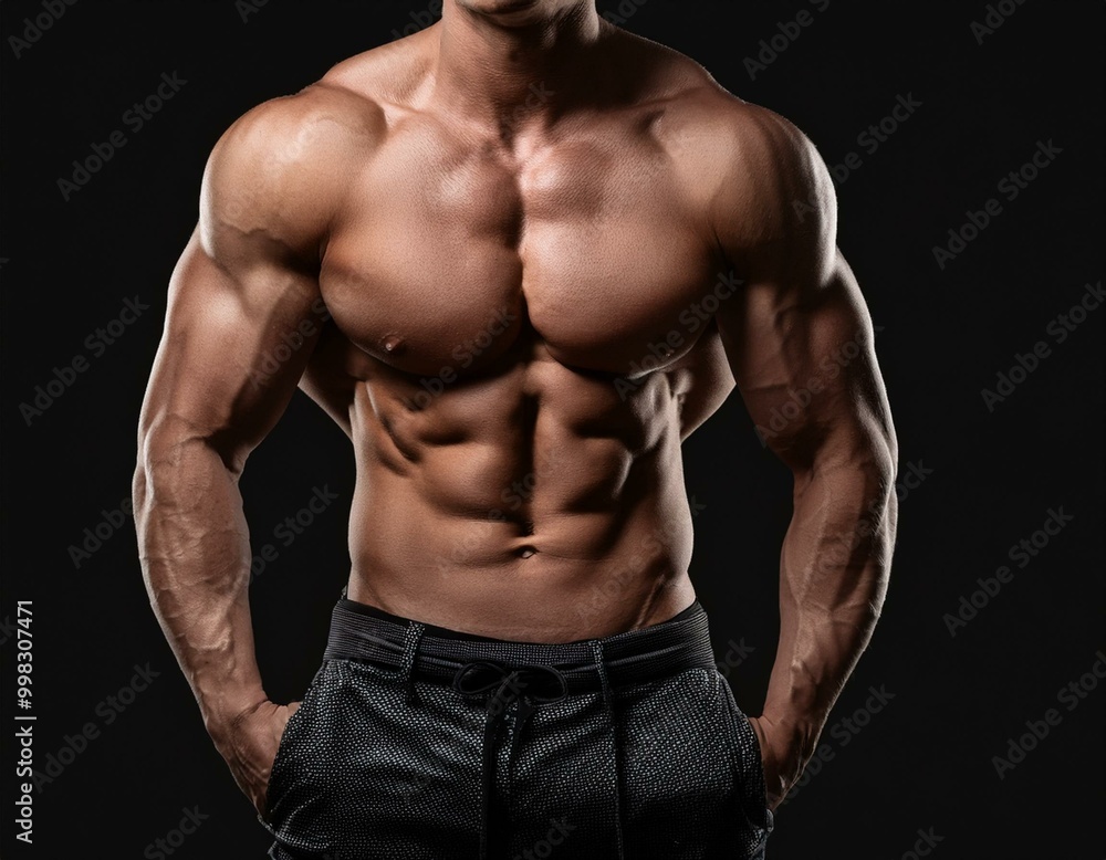 Fototapeta premium Torso de hombre musculado