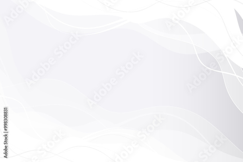 Soft white waves on a minimalistic background. Perfect for modern presentations. Luxury abstract design 