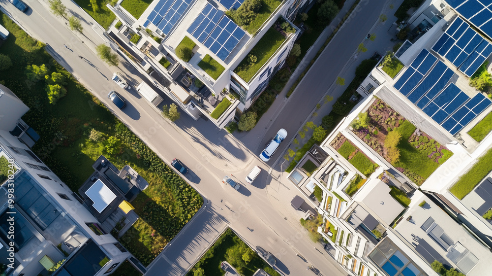Aerial View of a Sustainable City
Aerial View of a Sustainable City